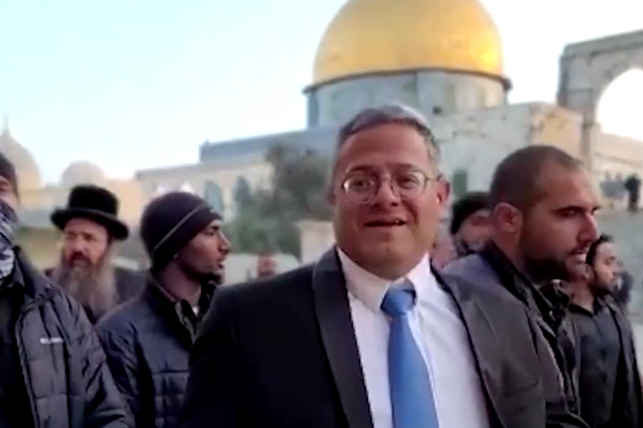 Ben-Gvir visitou o Monte do Templo