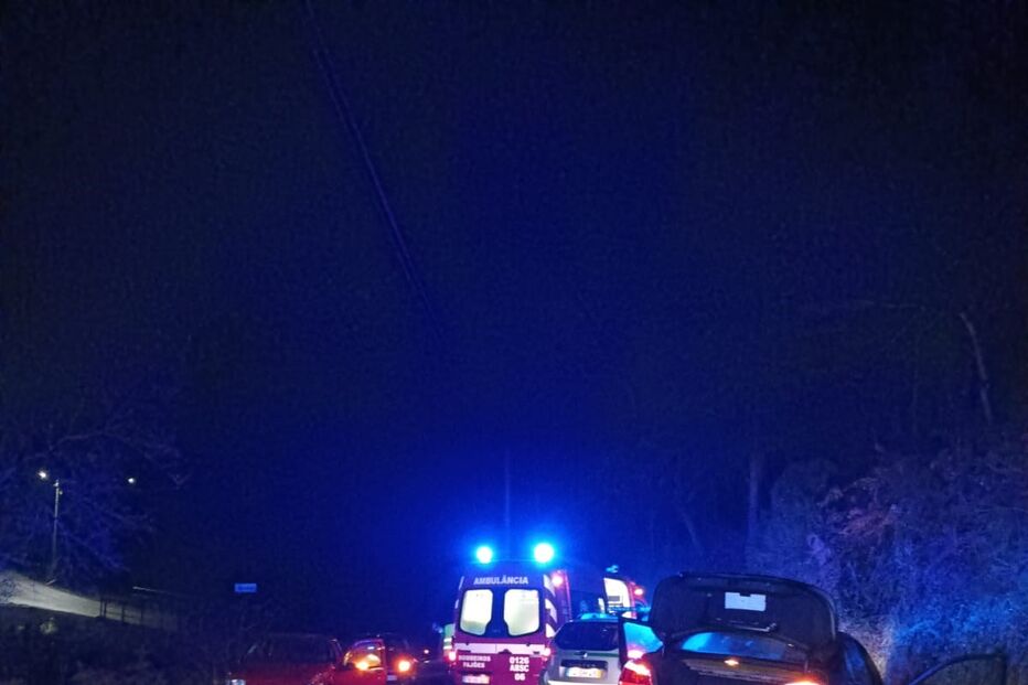 Colisão rodoviária deixa homem de 89 anos ferido