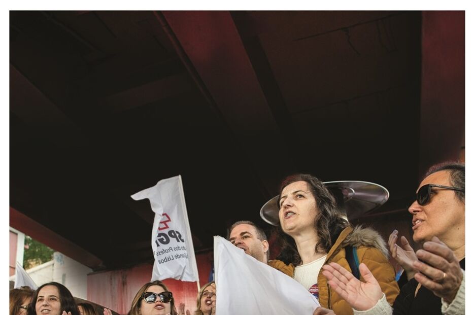 Protestos, professores, acampamento, Fenprof