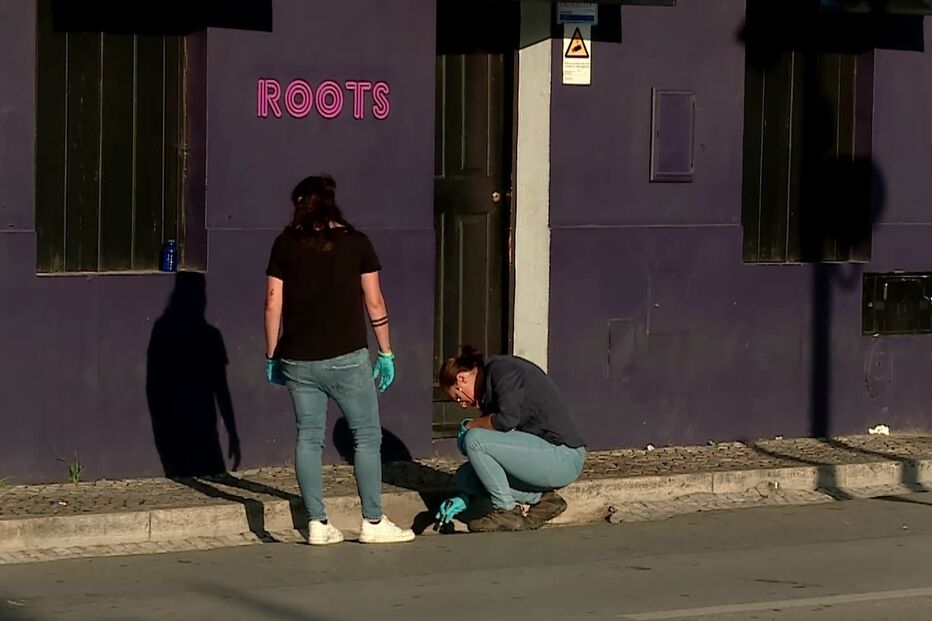 tiro, Amora, bar, homem atingido, pescoço 