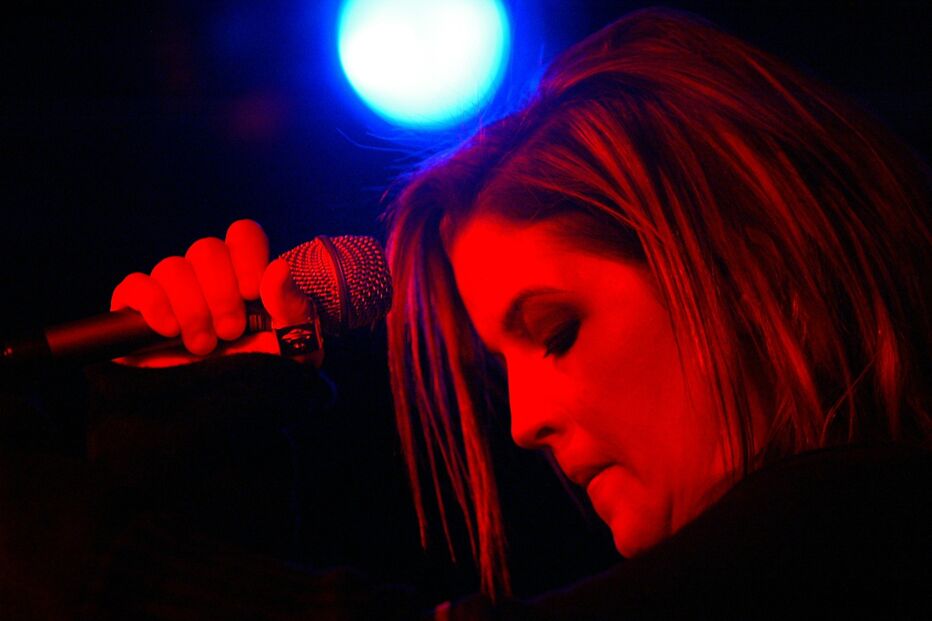 Lisa Marie durante um concerto em Londres, em 2003