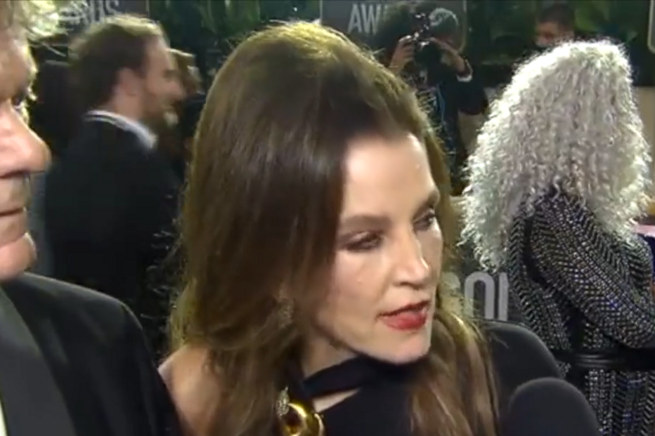 Lisa Marie Presley durante entrevista