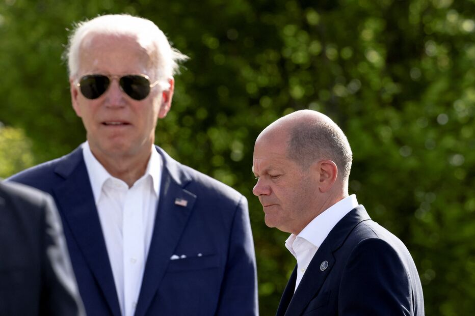 Olaf Scholz e Joe Biden