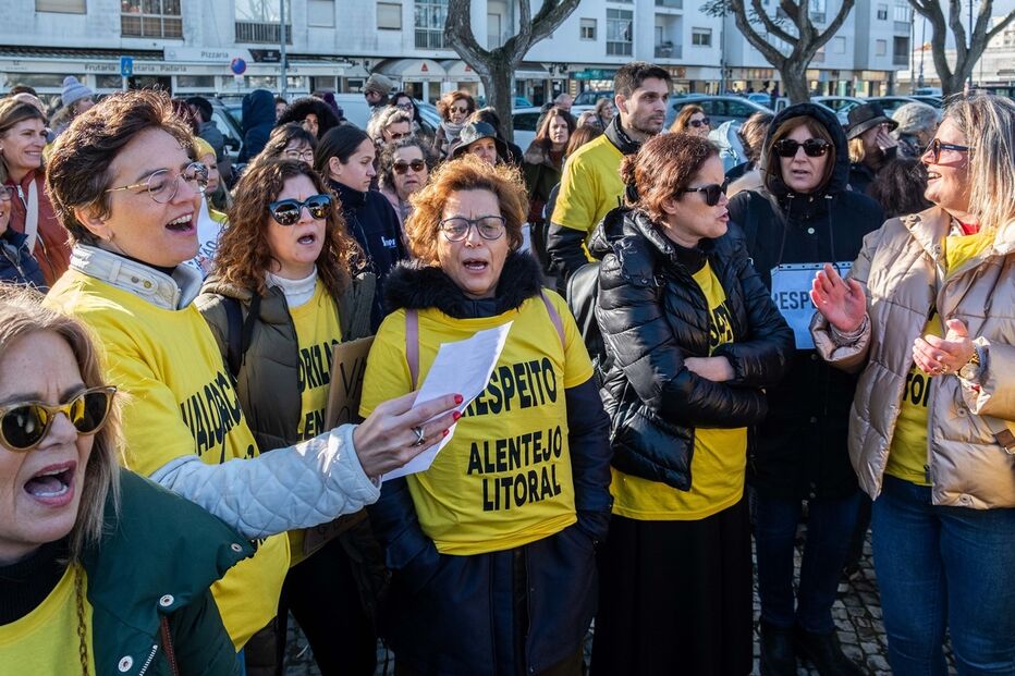Protestos, professores