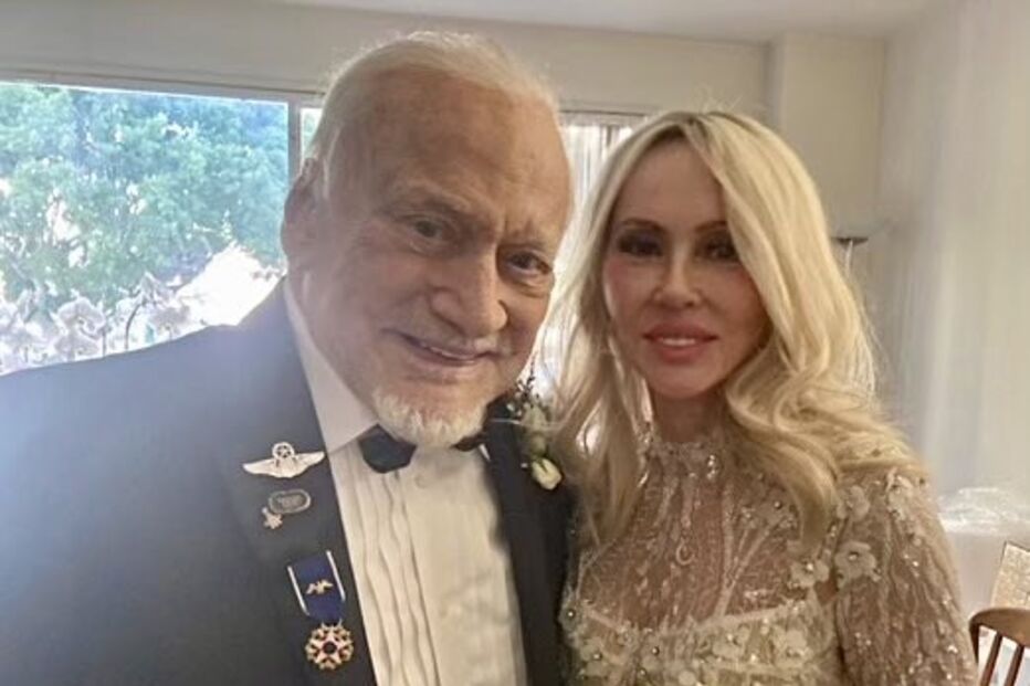 Astronauta Buzz Aldrin e a noiva