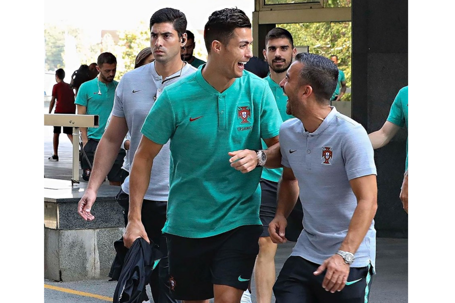 Cristiano Ronaldo e Ricardo Regufe