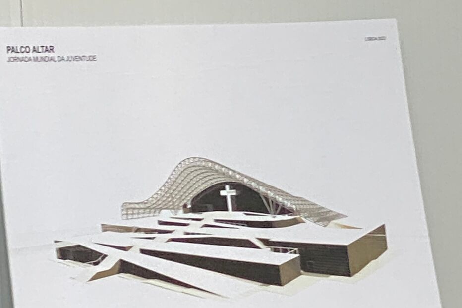 Palco-altar para as jornadas mundiais da juventude