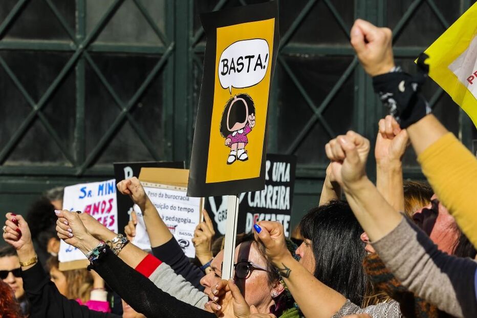 greve, professores, manifestação