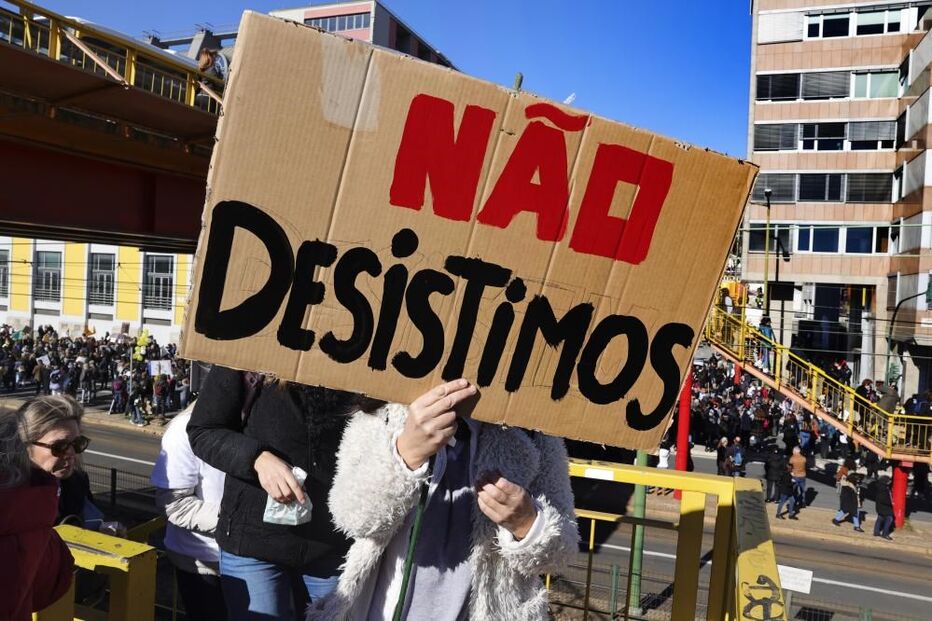 Marcha de professores em Lisboa
