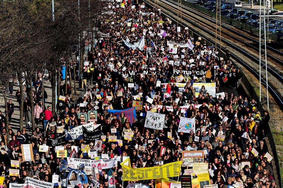Manifestação, Professores