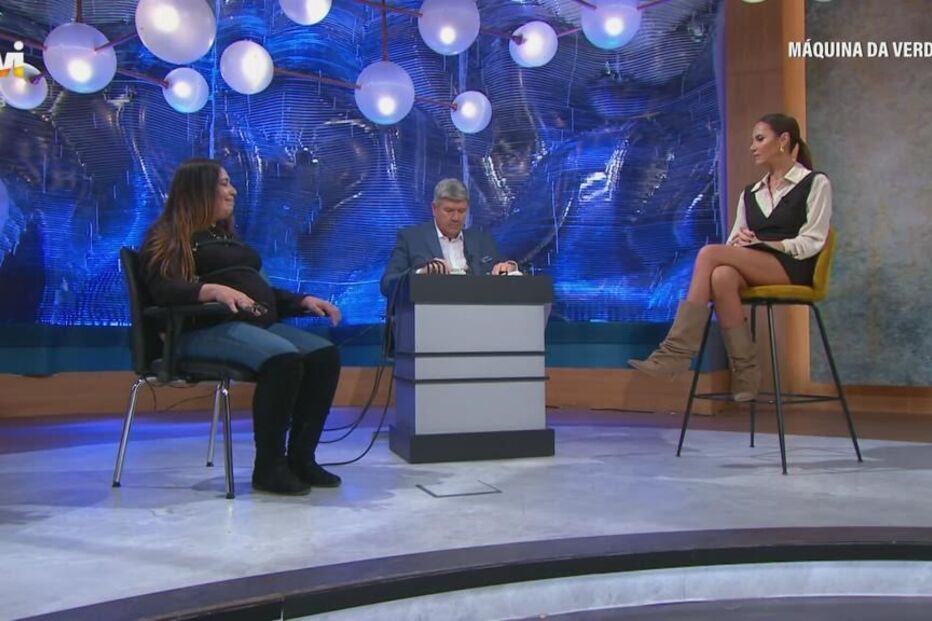 Iva Domingues na 'Máquina da verdade'