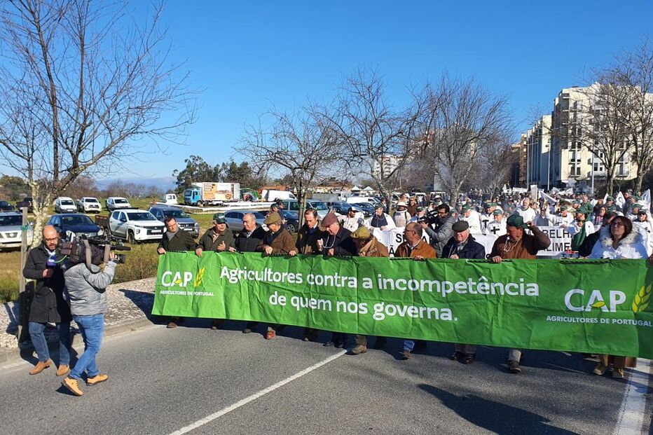 Manifestação de agricultores em Castelo Branco