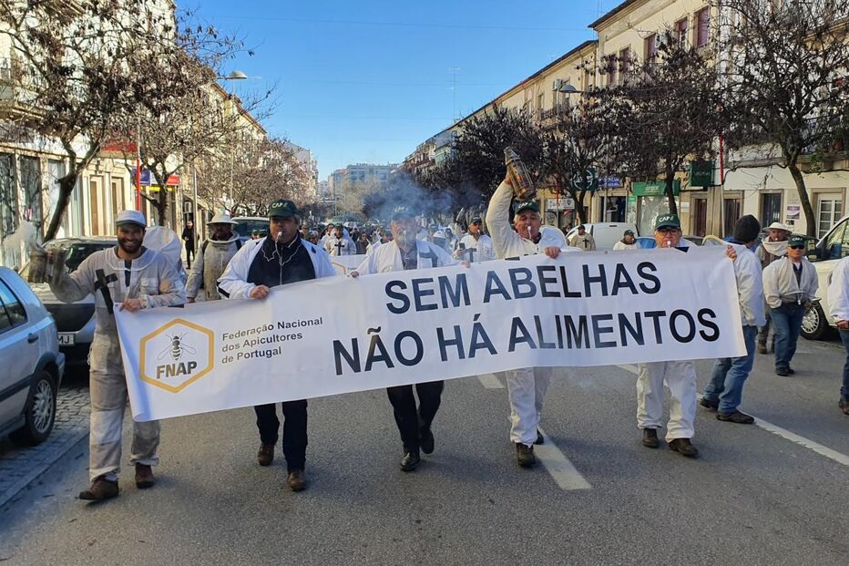 Manifestação de agricultores em Castelo Branco