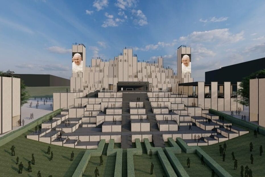 Palco JMJ no Parque Eduardo VII