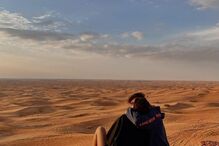 A modelo e o piloto celebraram a passagem de ano no Dubai, onde aproveitaram uns dias de férias