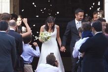 Rúben Amorim e Maria João Diogo no dia do casamento, em 2013