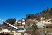transporte da pá do aerogerador em Melgaço