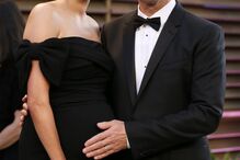 Com a mulher, Emma Heming