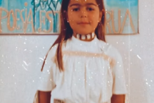 Frederica, a segunda filha de Carolina Patrocínio, mascarou-se de Imperatriz