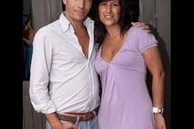 O ator com a ex-mulher, Patrícia Leitão