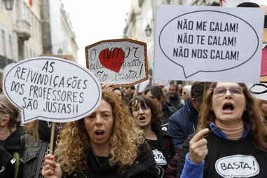 Manifestação, professores