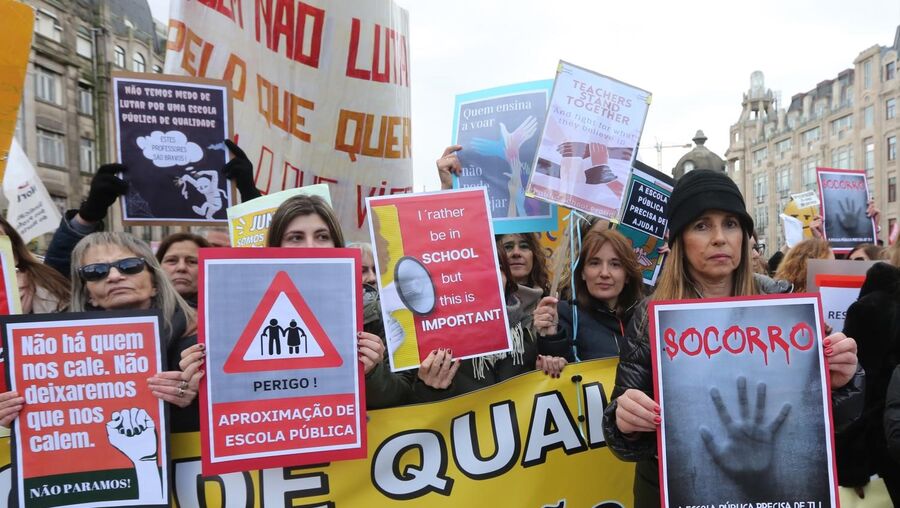 Manifestação Professores, Porto