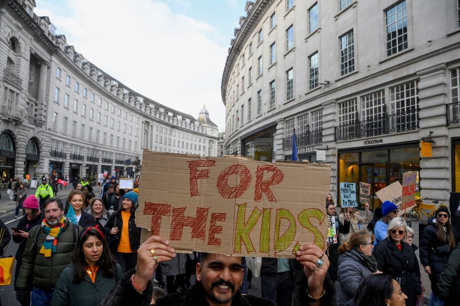 professores, greve, escolas, Londres