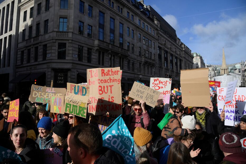 professores, greve, escolas, Londres