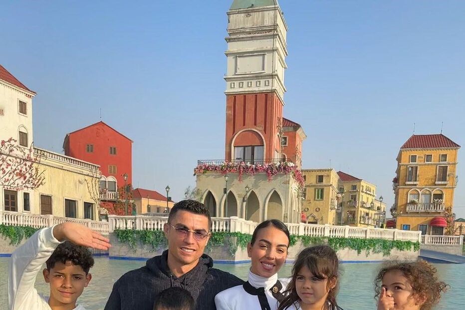 Cristiano Ronaldo com a família