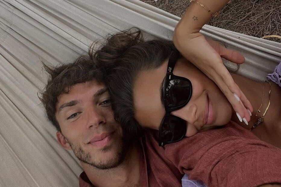 Francisca Cerqueira Gomes e Pierre Gasly 