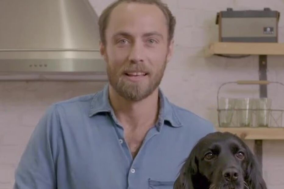 James Middleton com Ella, a sua companheira de quatro patas