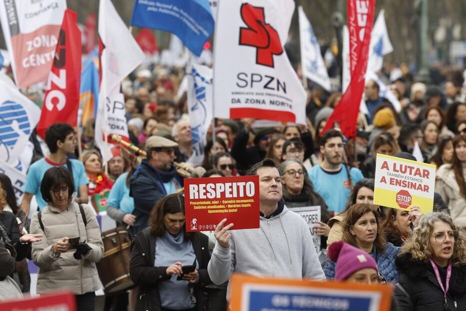 Manifestação, Professores