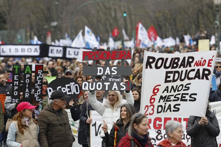 Manifestação, professores