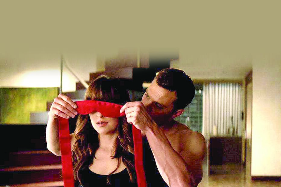 O ator em '50 Sombras de Grey'
