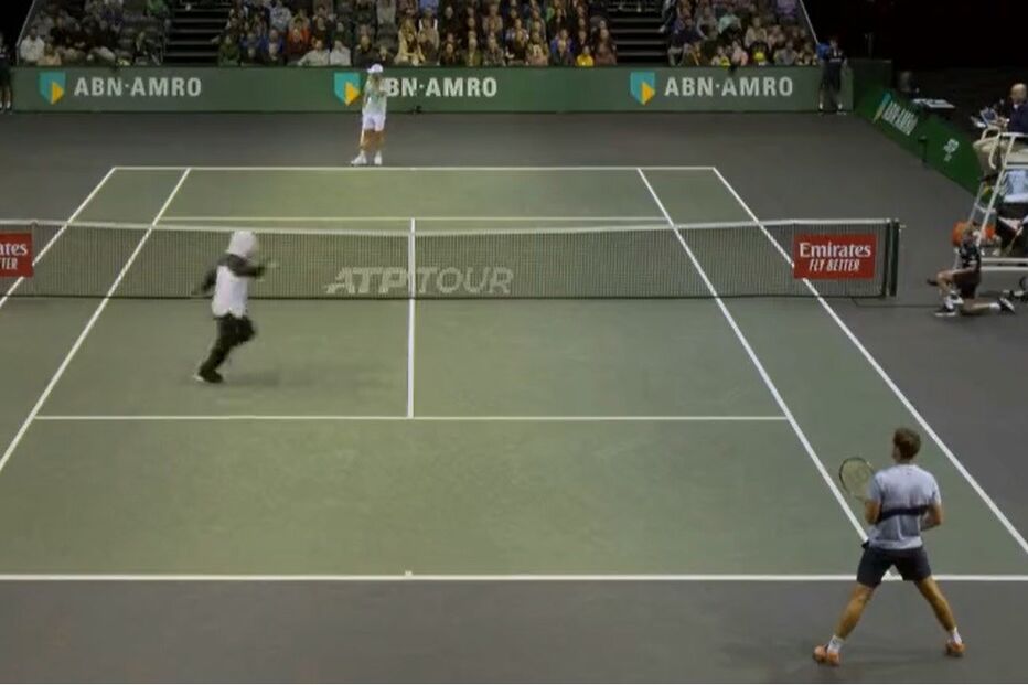 Adepto vestido de panda