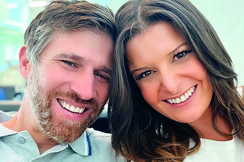 Maria Botelho Moniz e namorado