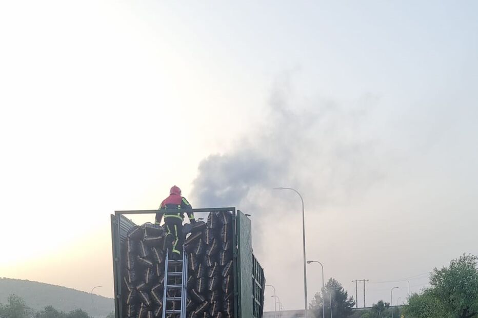 A22, fogo, camião, Boliqueime