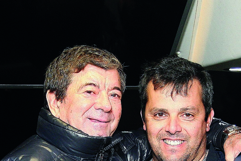 Adriano Quintanilha, dono da equipa W52-FC Porto, com o diretor-desportivo, Nuno Ribeiro