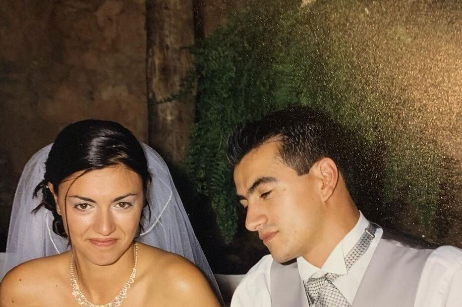 Telmo e Célia no dia do casamento