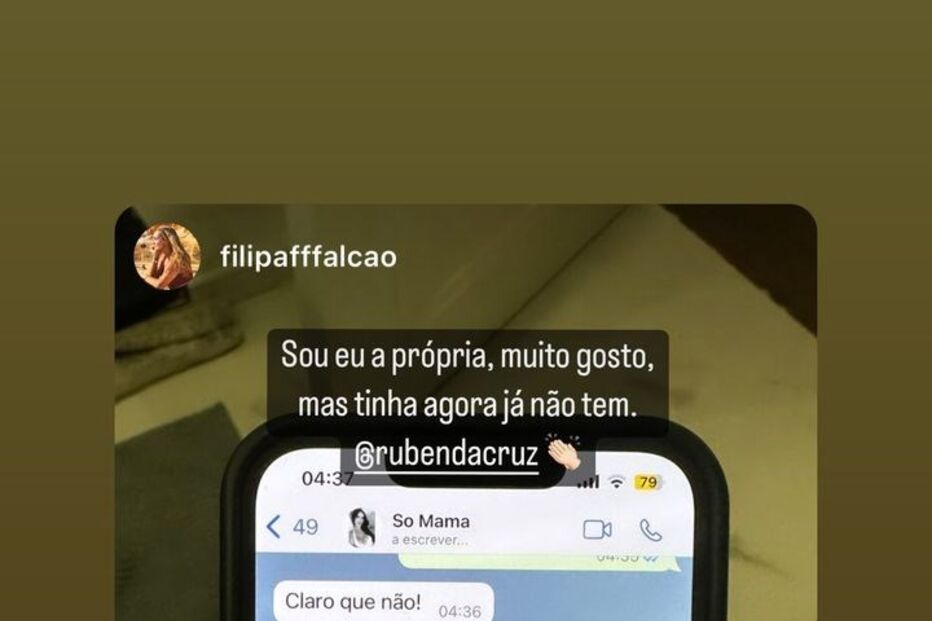 Mensagens que provam traição de Rúben da Cruz