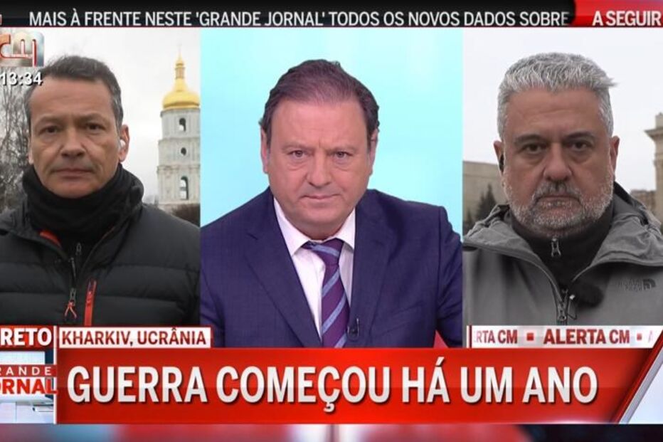 CMTV; Ucrânia, Pedro Mourinho, Alfredo Leite