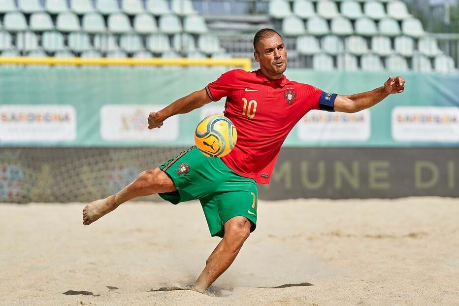 Nuno Belchior é jogador da seleção nacional de futebol de praia