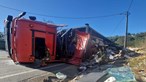 Homem de 58 anos ferido com gravidade após despiste de camião na EN2 em Faro