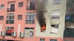 Incêndio em apartamento na Brandoa. Há quatro feridos