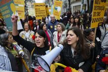 Médicos em protesto