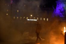 Protestos contra a reforma das pensões em Paris, França