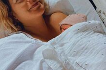 A atriz foi mãe de Júlia a 24 de março 