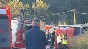 Homem de 58 anos ferido com gravidade após despiste de camião na EN2
