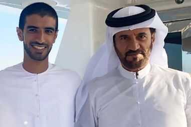 O presidente da FIA com o filho