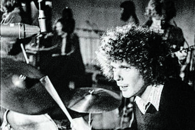 Jim Gordon em estúdio, com os Traffic, em 1971 